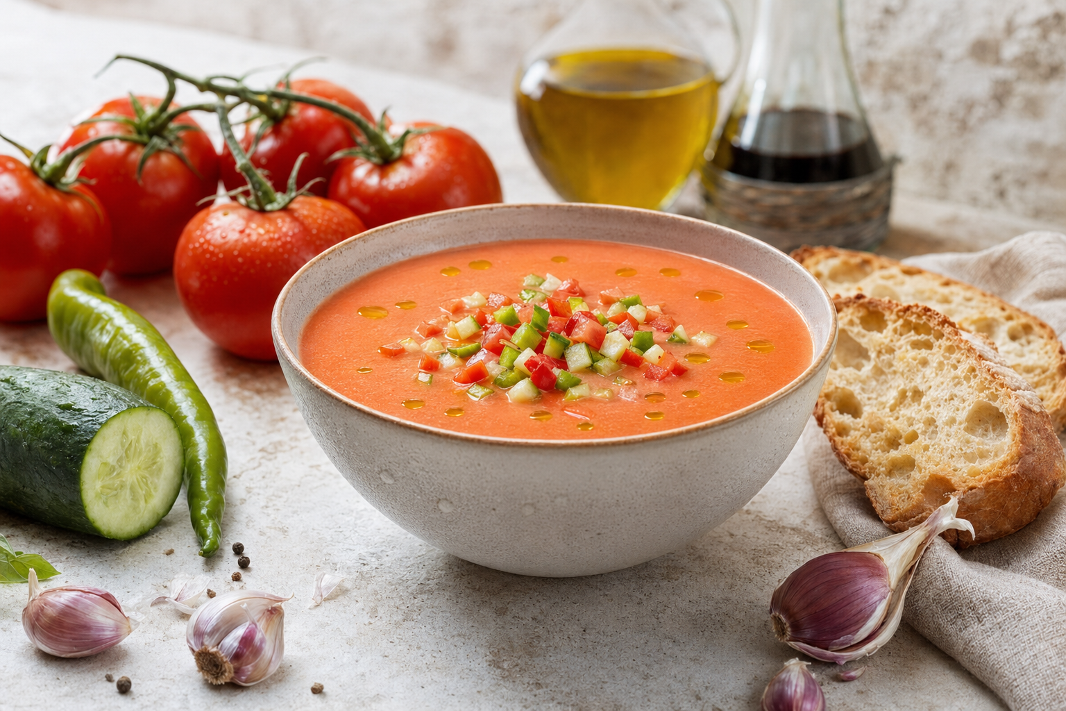 Gazpacho andaluz: la receta original