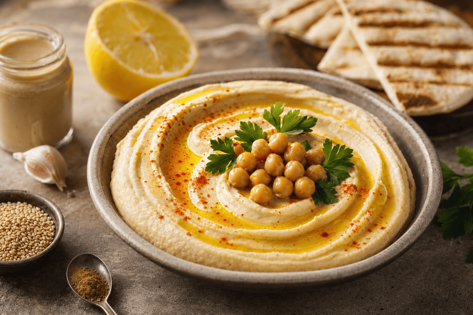 Hummus de garbanzos clásico: la receta más cremosa