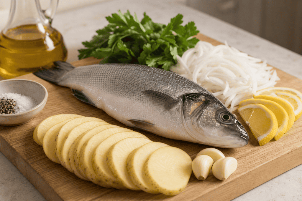 Lubina al horno, receta sencilla de cocina marinera para disfrutar en casa.