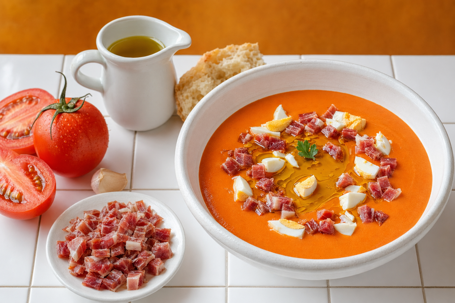 Salmorejo cordobés: la crema fría más sedosa de Andalucía