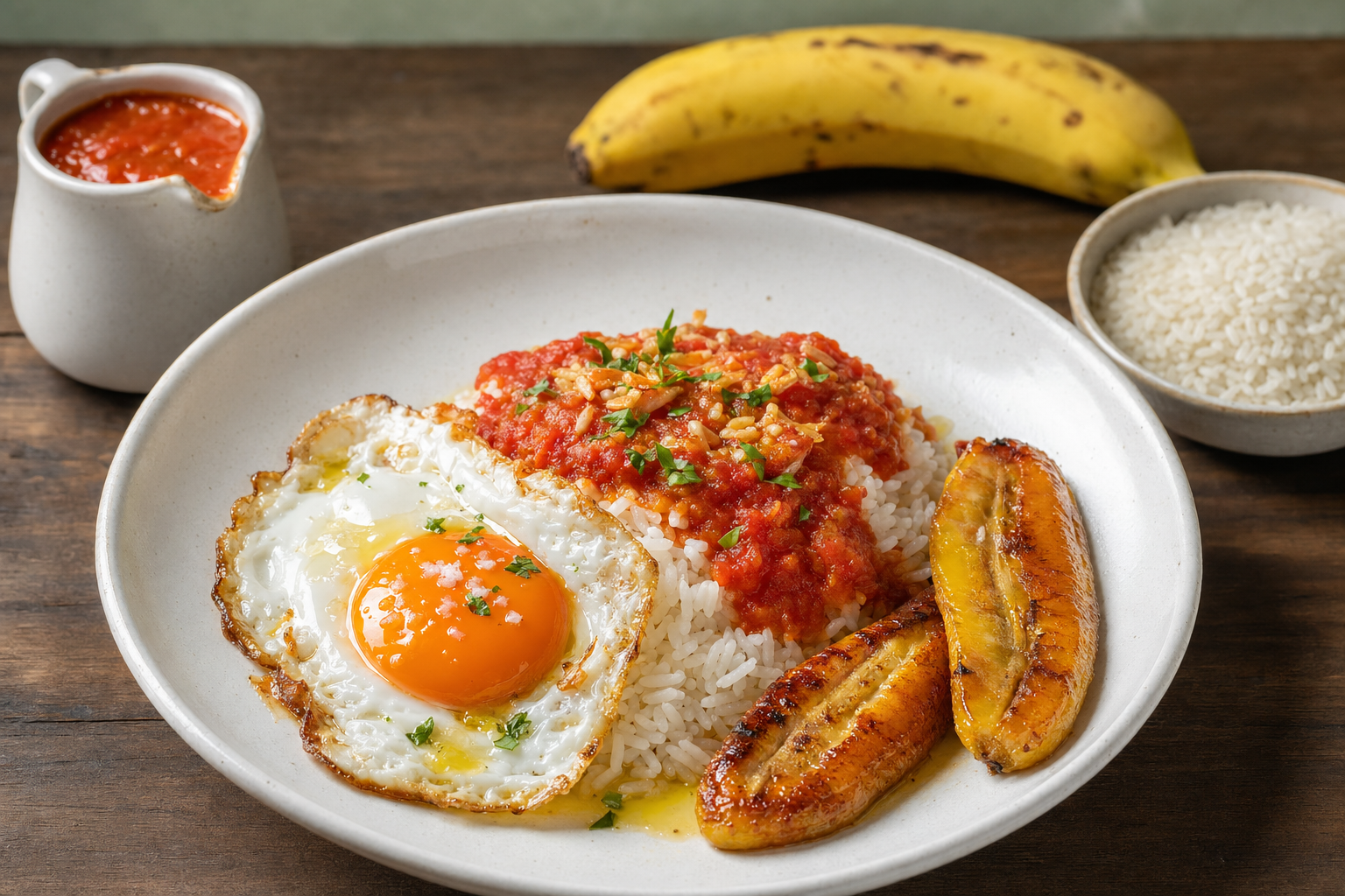 Arroz a la Cubana. Un plato sencillo, completo y lleno de sabor