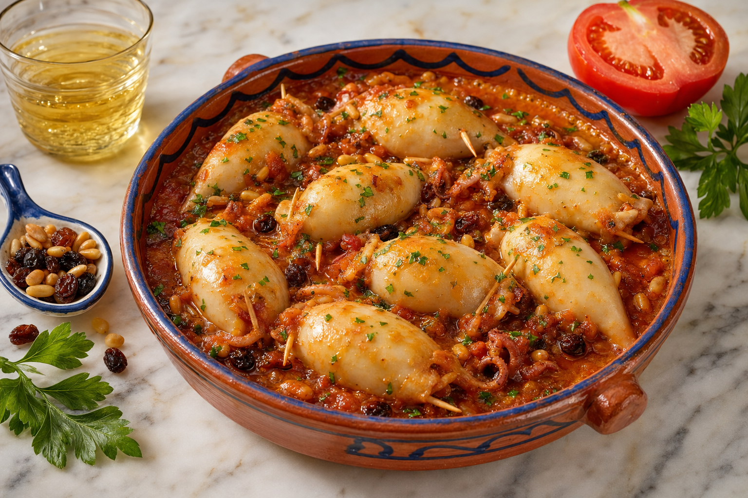 Calamares rellenos a la Mallorquina. Una joya de la gastronomía balear en tu mesa