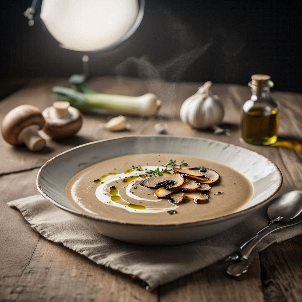 Crema de champiñones