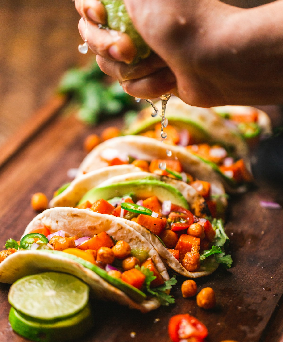 Fajitas de ternera con pimientos y cebolla caramelizada
