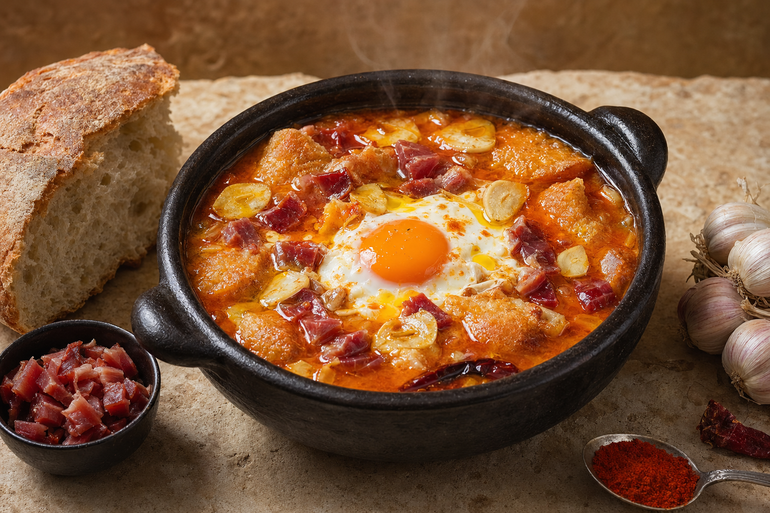 Sopa de ajo. Un plato de aprovechamiento elevado a la categoría de manjar